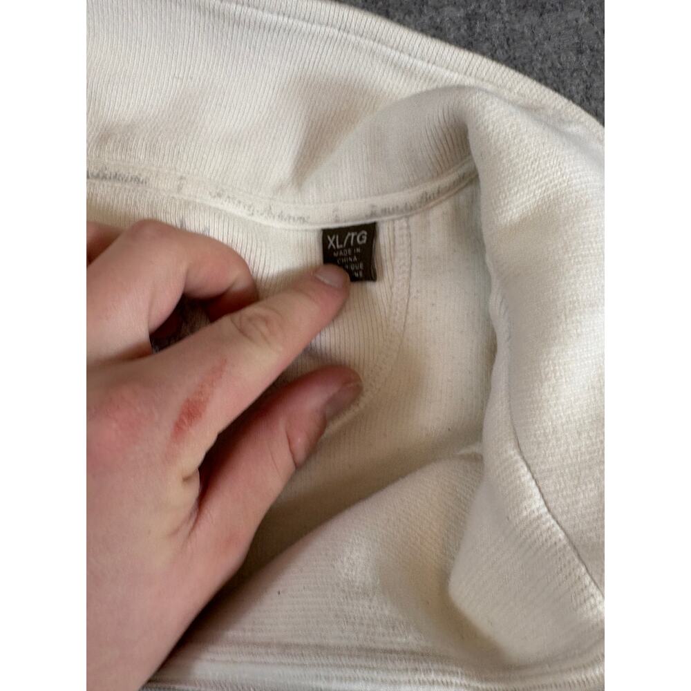 Green Bay Packers NFL Half Zip Pullover Sweatshirt Mens XL White Tommy Bahama - Picture 5 of 10